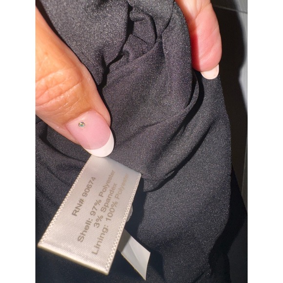 Boston Proper Black Off the Shoulder Top Bell Sleeve Blouse Size 12 - Picture 9 of 9